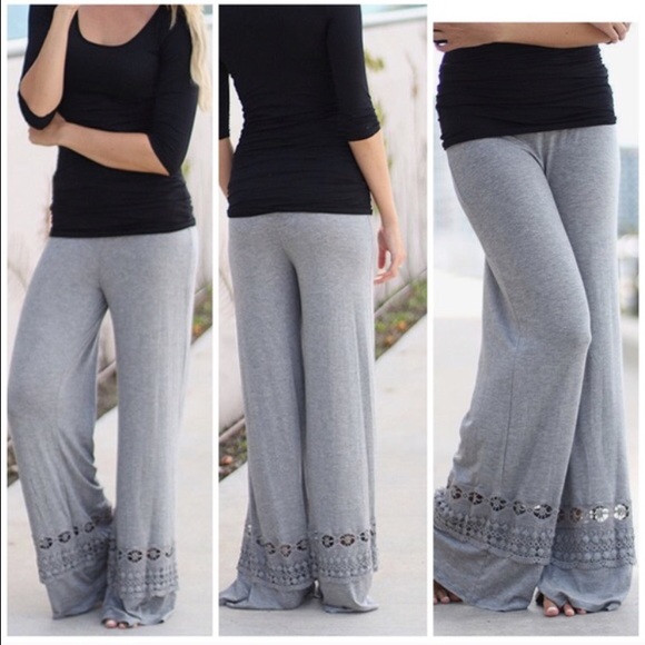 Black Palazzo Pants - Picture 2 of 4