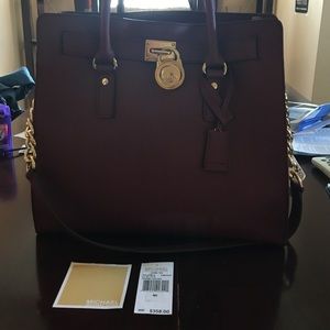 Michael Kors burgundy handbag