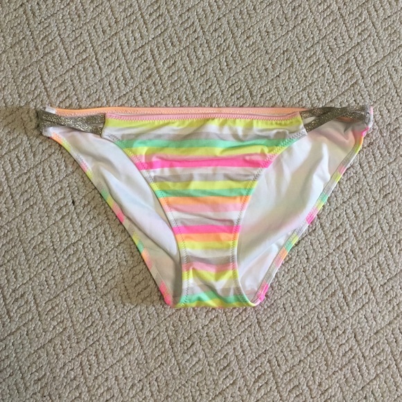 Victoria's Secret Striped Bottoms - Picture 1 of 2