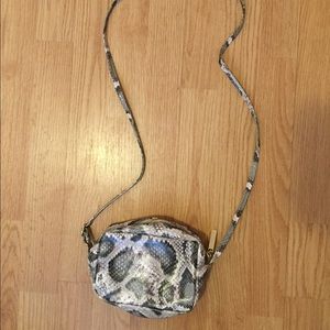 H & M snake skin patterned purse