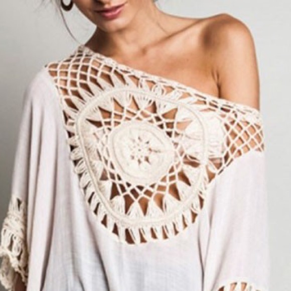 CLOSET CLEAR OUT Crochet Knit Tunic - Picture 2 of 4