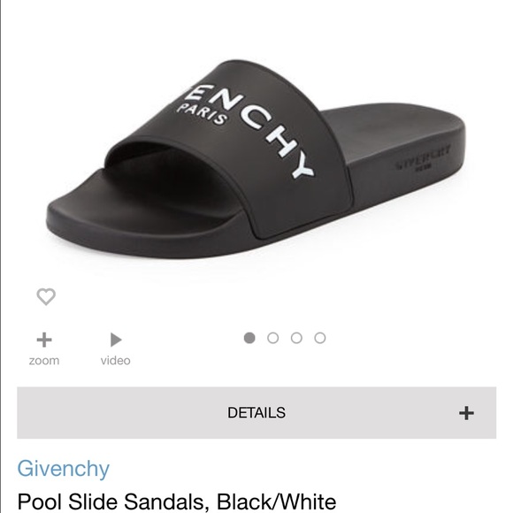 ISO givenchy slides the rubber or leather