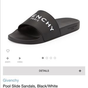 ISO givenchy slides the rubber or leather