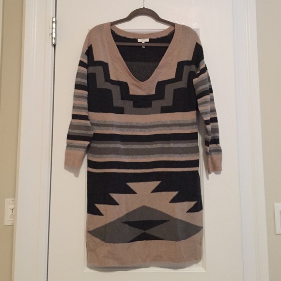 Joie Tribal Sweater Dress - Small