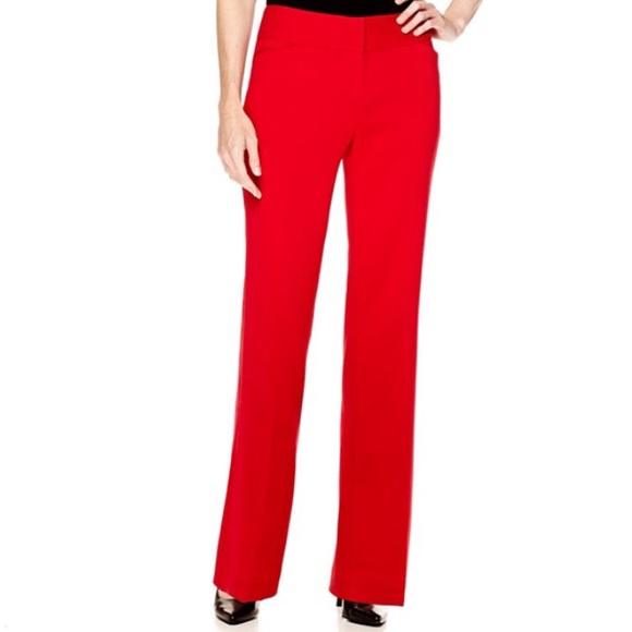 worthington modern fit straight leg pants