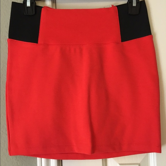 Pink mini skirt