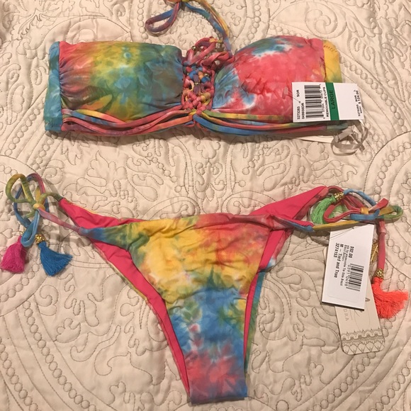 NWT Tied and True Ale by Alessandra Tie dye bikini - Picture 4 of 4