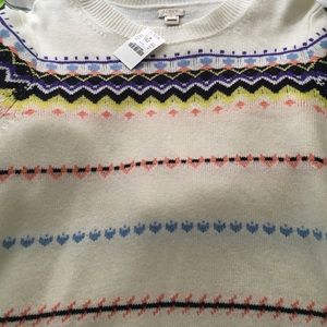 NWT j crew fairisle sweater size XL