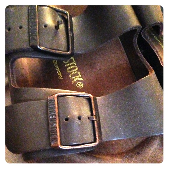 Dark brown Birkenstock sandals