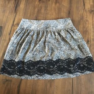Animal print skirt
