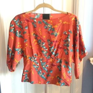 Anna Sui limited edition Silk kimono blouse