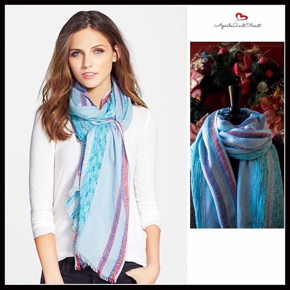 LONG LUXE EMBELLISHED BLANKET WRAP SCARF - Picture 6 of 6