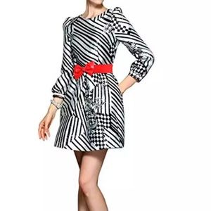 New S structured vintage dress