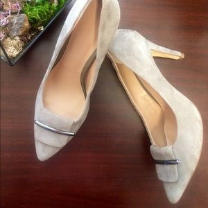 Light grey suede heels- Banana Republic