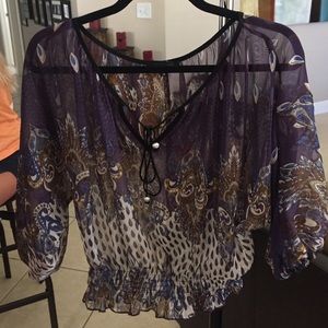 Cute shirt with elastic waist