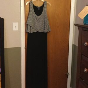 Black maxi dress