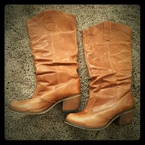 Steve Madden Leather Western-style boots