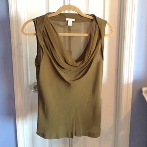 Jcrew 100% silk cowl neck blouse