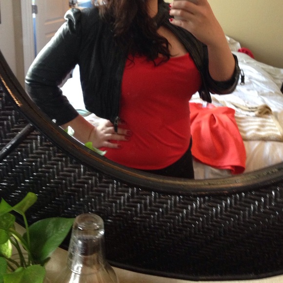 Pleather Bebe half jacket