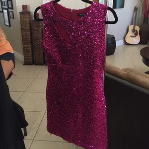 Pink sequins dress