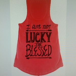 Ladies blessed tank top