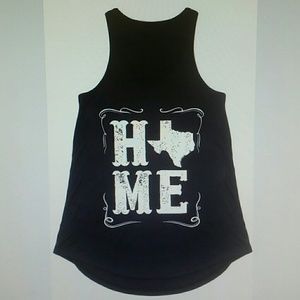 Ladies Texas pride tank top in navy