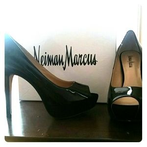 Neiman Marcus peep toe
