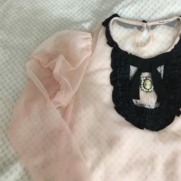 🎈SOLD🎈Gorgeous Peach doll tunic - Picture 3 of 4