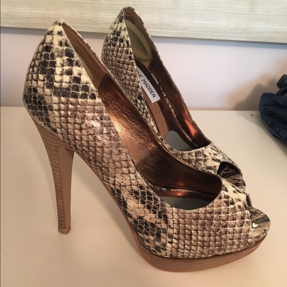 Steve Madden snakeskin stilettos