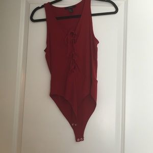 Forever 21 Red Bodysuit