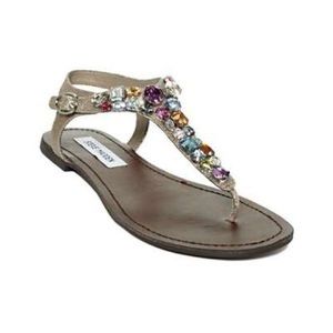 Multi colored jeweled Steve Madden sandals