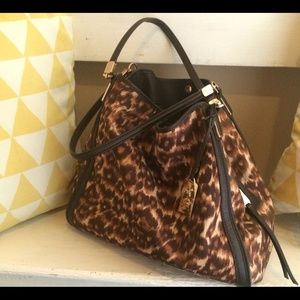 Authentic Coach Leopard Print Purse