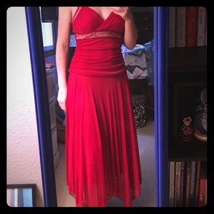 NWOT Gorgeous halter red dress!