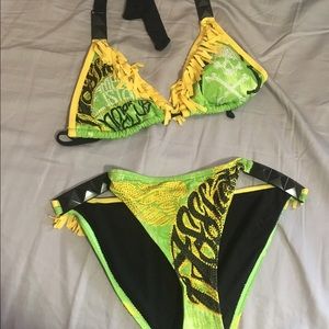 Rebel Affliction Skull Bikini