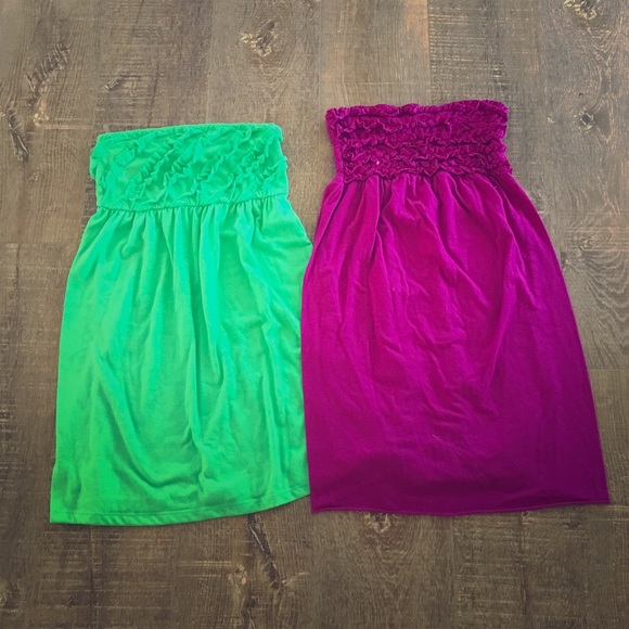 Tube top dresses/swim suit cover ups