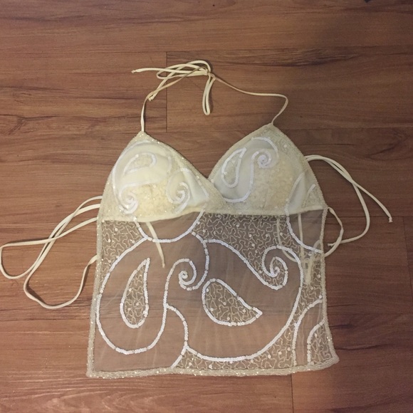 Awesome sequined halter top!