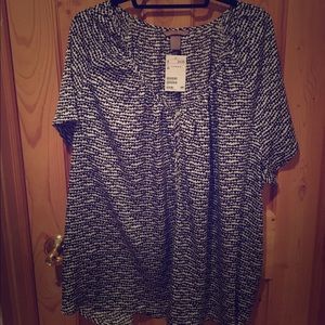 Beautiful silk heart patterned blouse from H&M