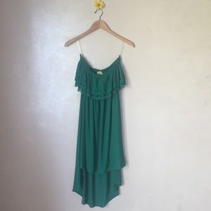 Emerald High low Dress