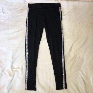 bedazzled skinny PINK leggings