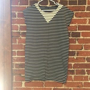 Black and white cotton dress