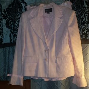 Pink Womens 2 piece Suit (Skirt) Plus Size
