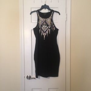 Aztec Sequin Mini Dress