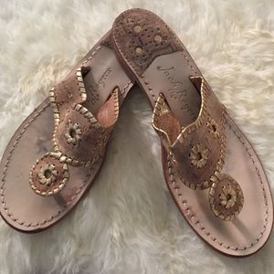 Cork and gold Jack Rogers, size 8.5