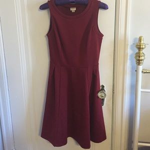 Merona Oxblood red a-line dress size XS