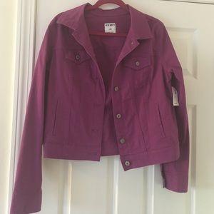 Purple jean jacket