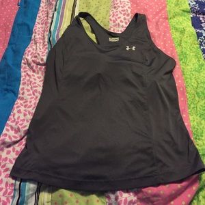 Under armour tank top with a built in sports bra