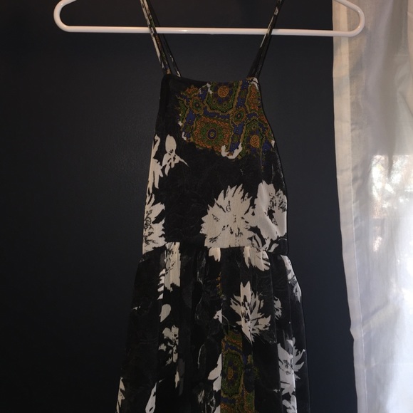 Topshop Moroccan floral high neck maxi dress