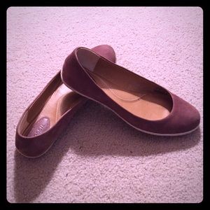 Fossil brown suede espadrille flats