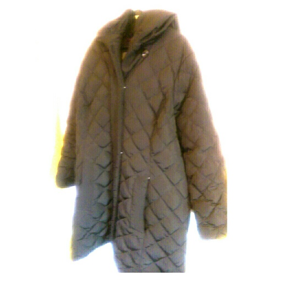 Gallery quilted long winter coat