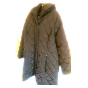 Gallery quilted long winter coat